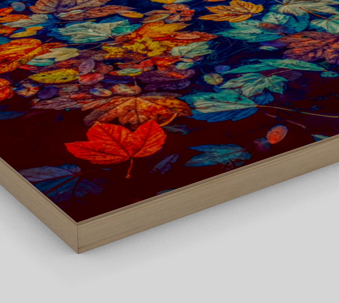 fall-leaves negative mix wall art preview #3