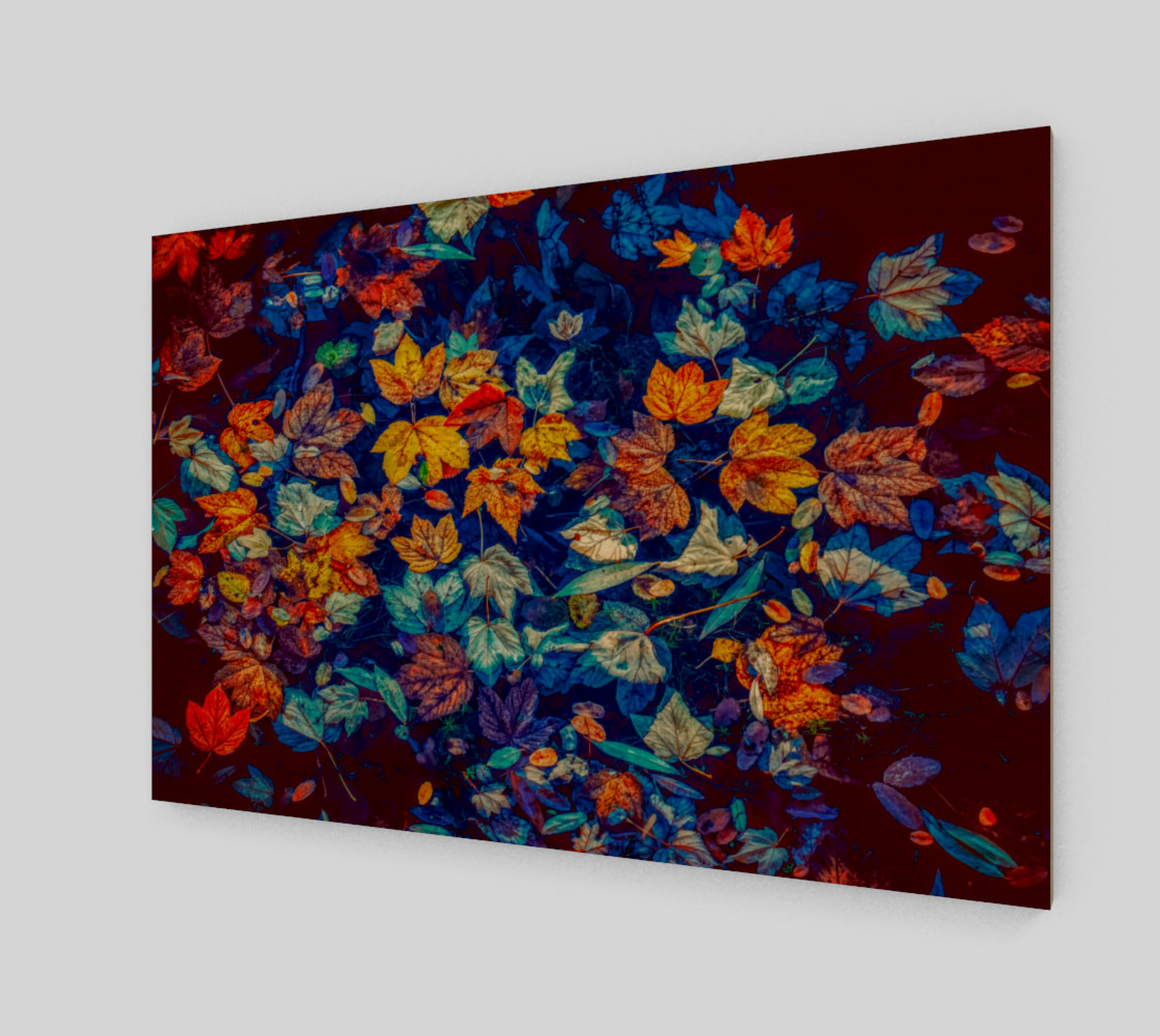fall-leaves negative mix wall art preview #1