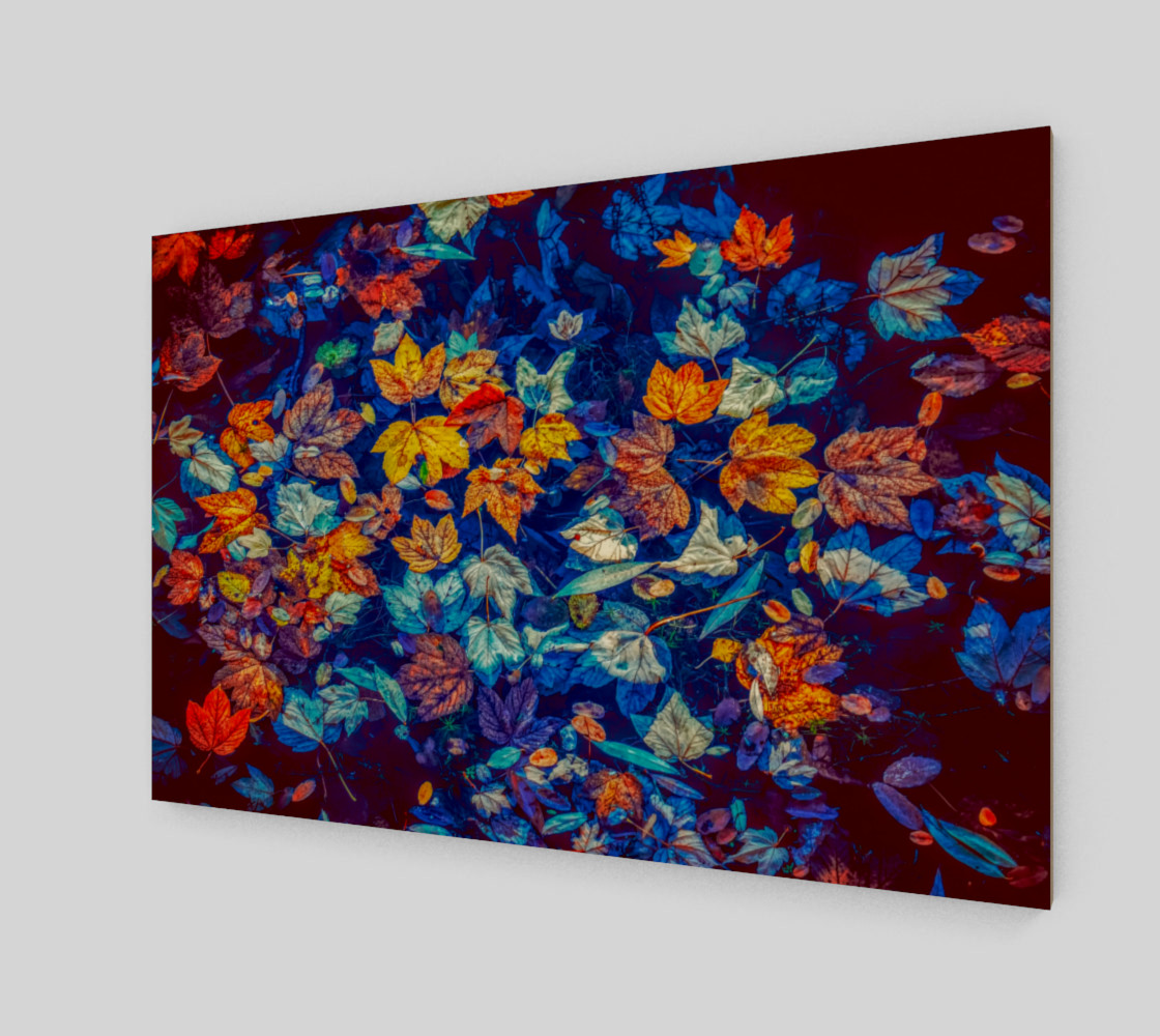 fall-leaves negative mix wall art preview #2