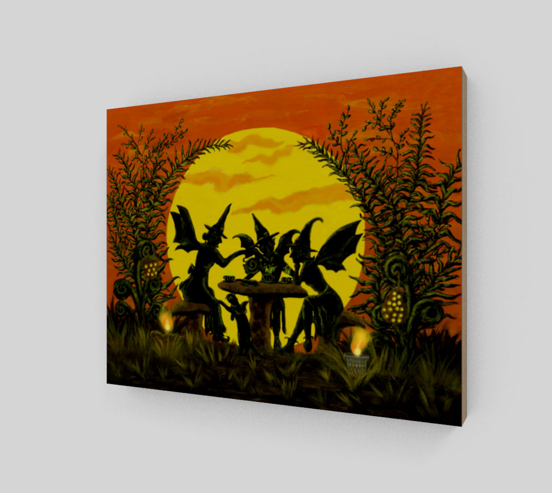 "Reading the tea leaves" wrapped canvas preview #2