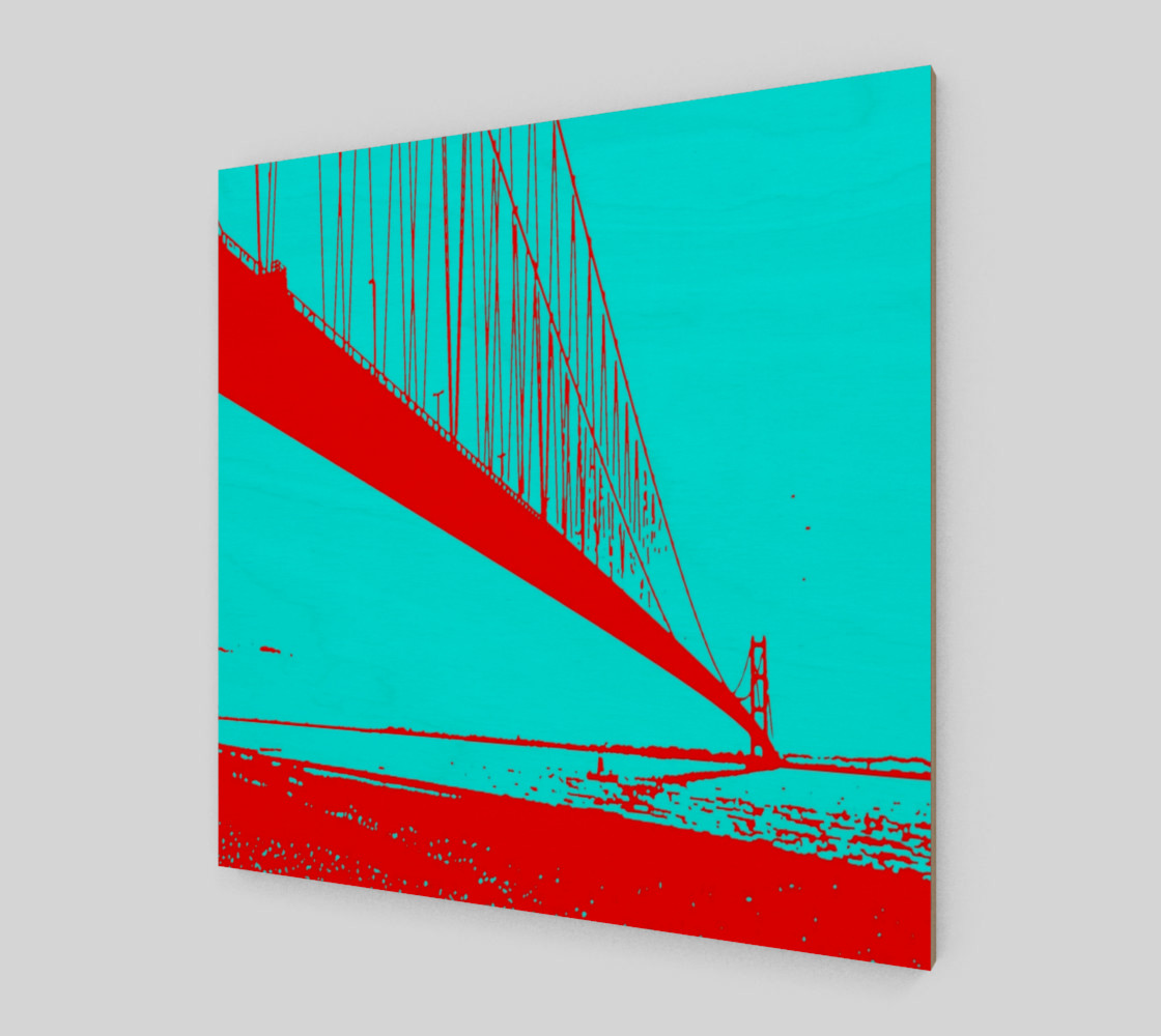 Lanndscape red blue turquoise preview #2