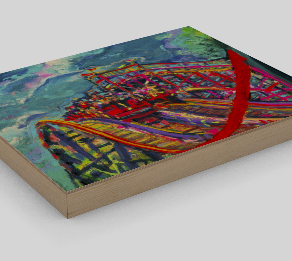 Roller Coaster Circus Fashion-Match Wall Print preview #3