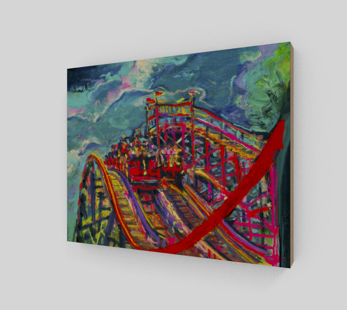 Roller Coaster Circus Fashion-Match Wall Print preview #1