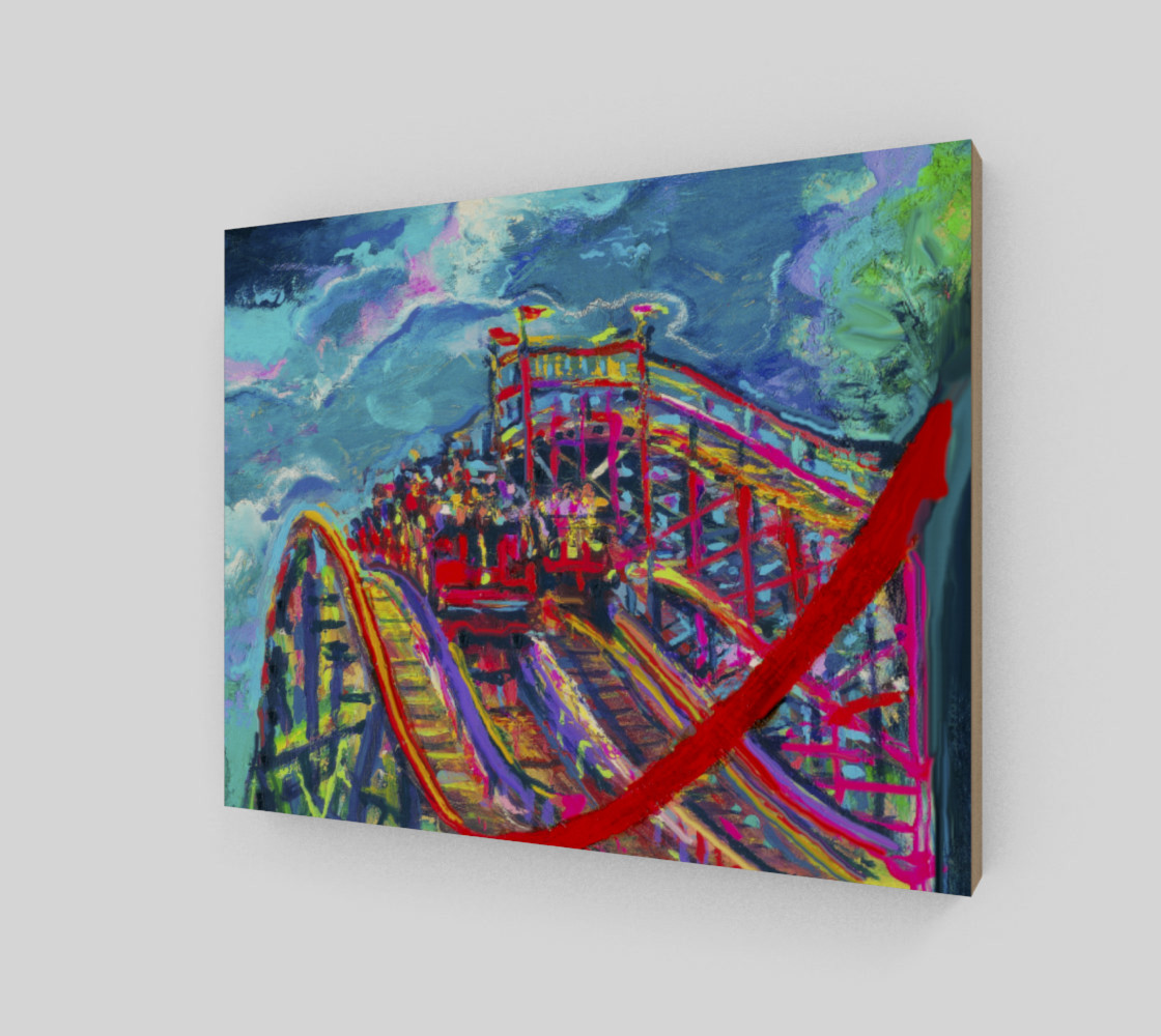 Roller Coaster Circus Fashion-Match Wall Print preview #2