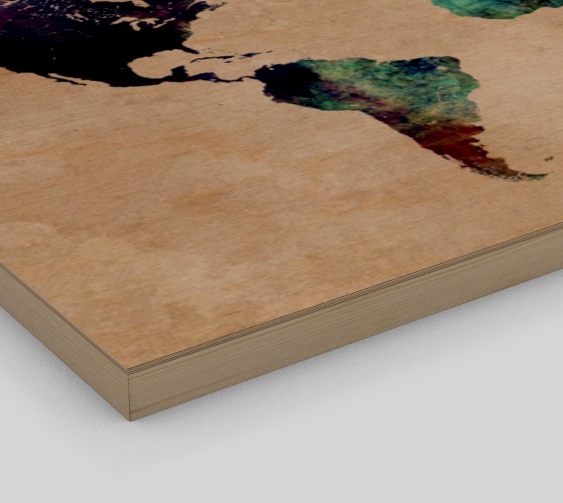 World Map 1 art print preview #3