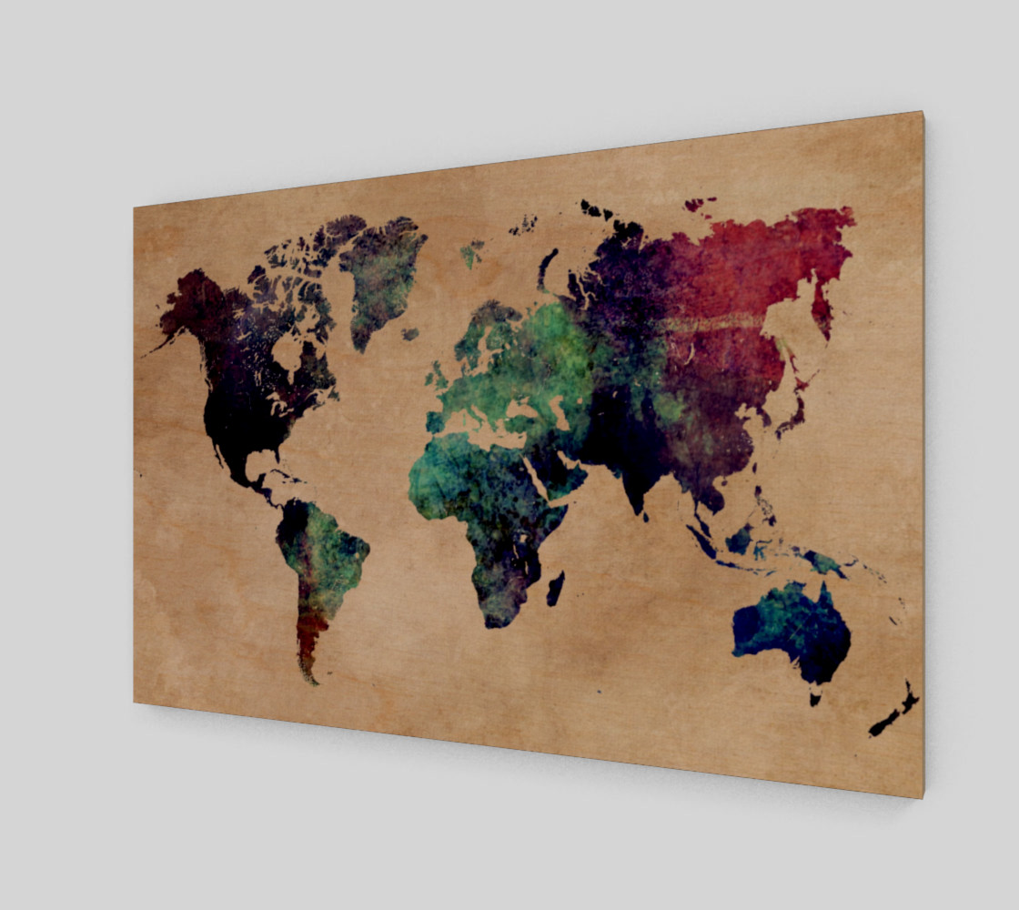 World Map 1 art print preview #1