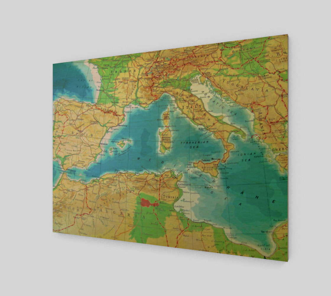 Vintage World Travel Map preview #1