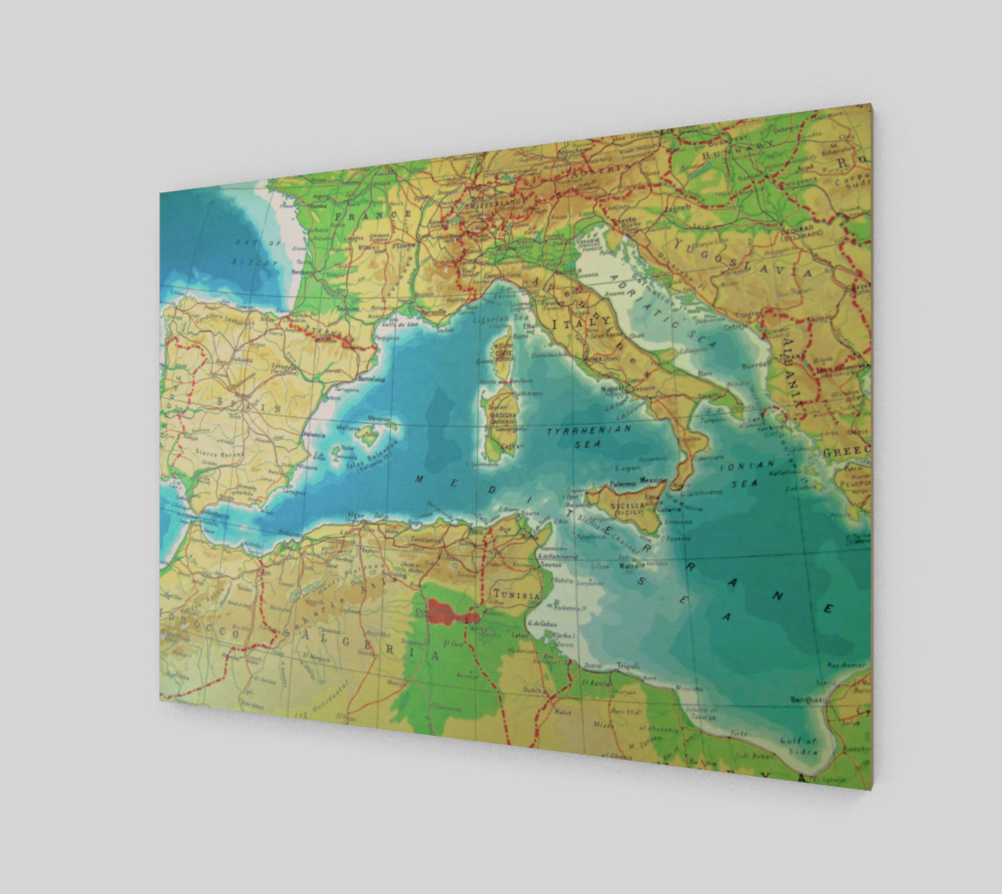 Vintage World Travel Map preview #2