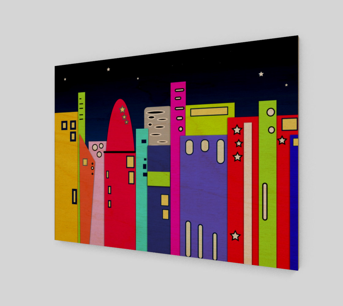 Space City Wall Art 10" x 7.5" preview #1