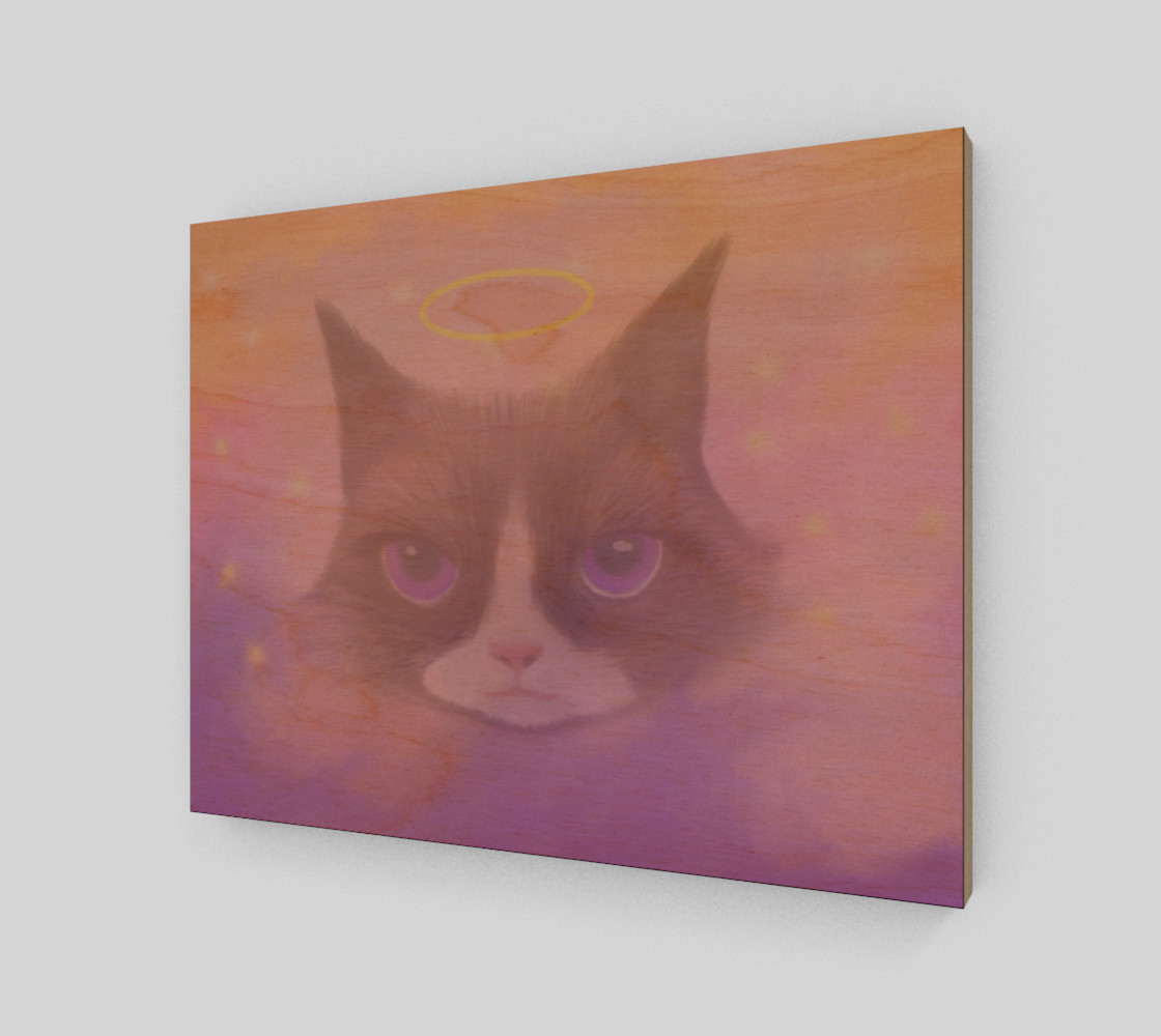 Cosmic Cat Wall Art 14" x 11" 3D preview