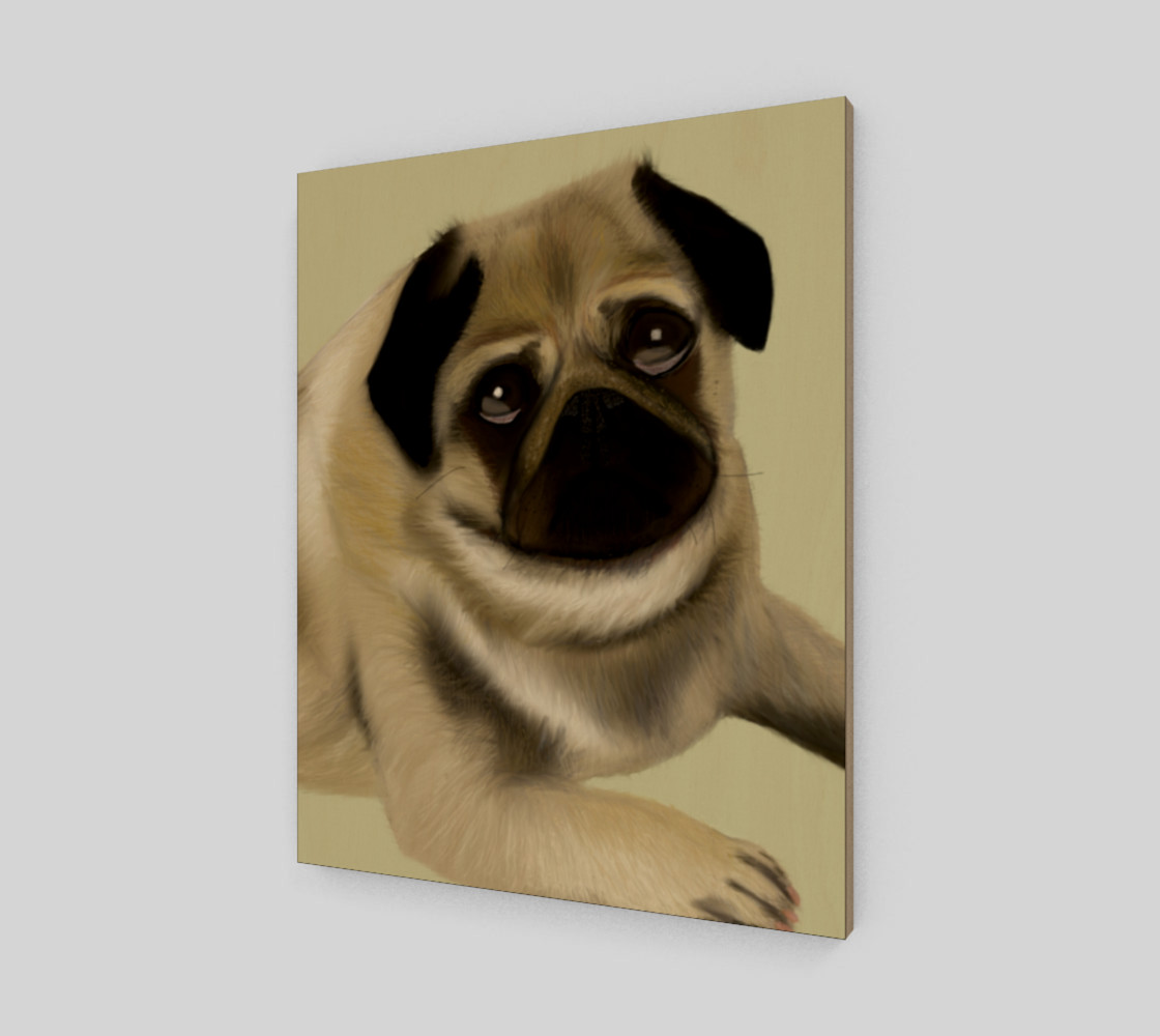 Aperçu de Pug Love Wall Art 16" x 20" #2