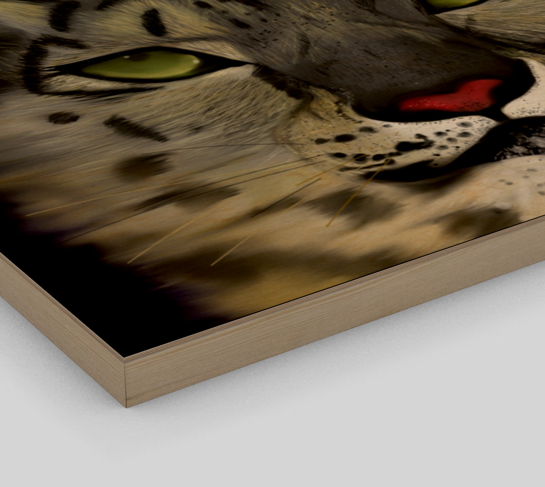Snow Leopard Wall Art 20" x 16" preview #3