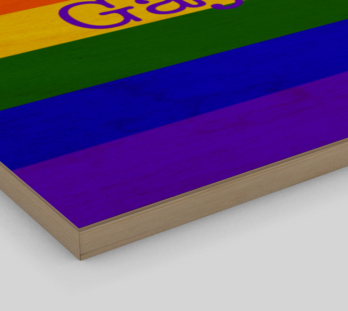 Gay Pride Love Wall Art 12" x 8" preview #3