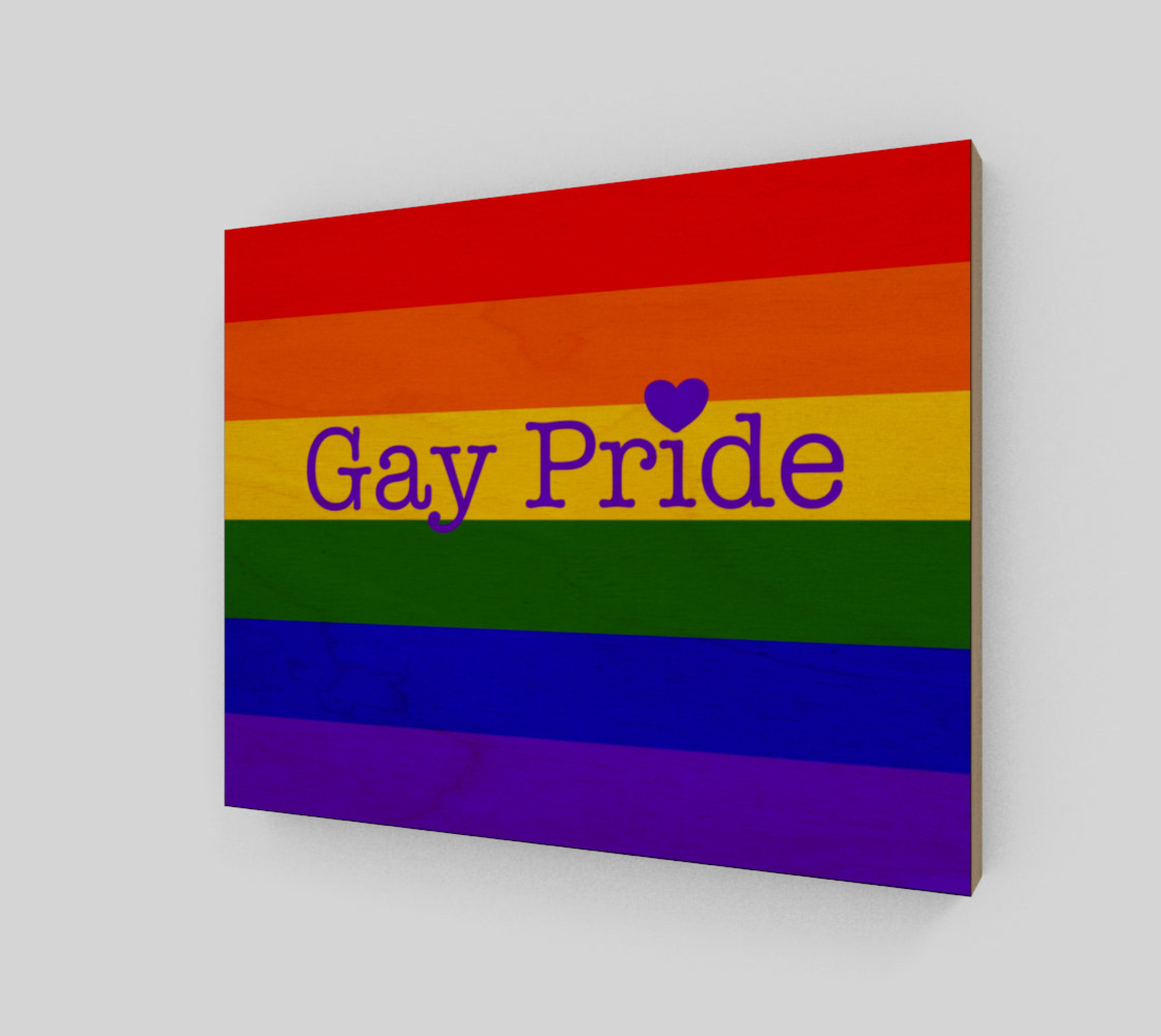 Gay Pride Love Wall Art 10" x 8" preview #1