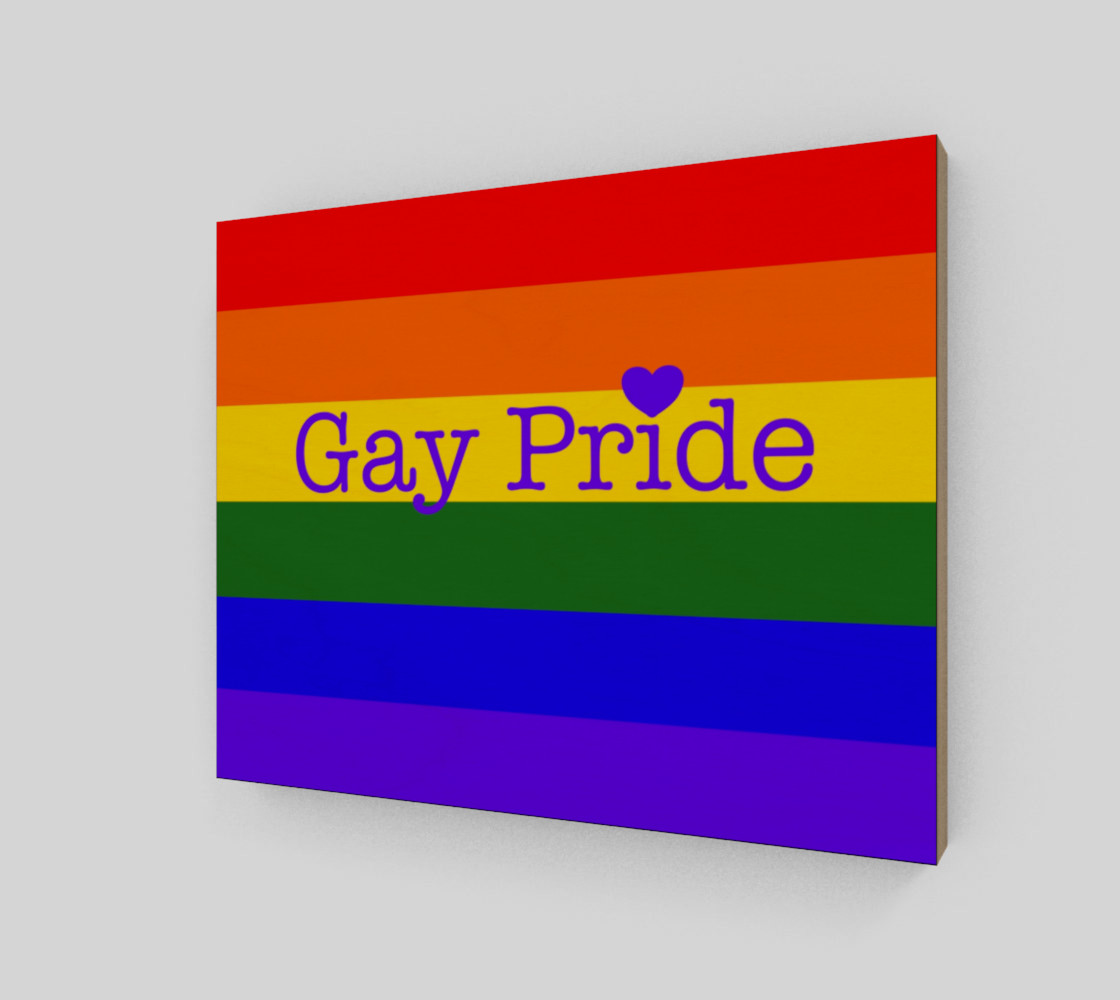 Gay Pride Love Wall Art 10" x 8" preview #2