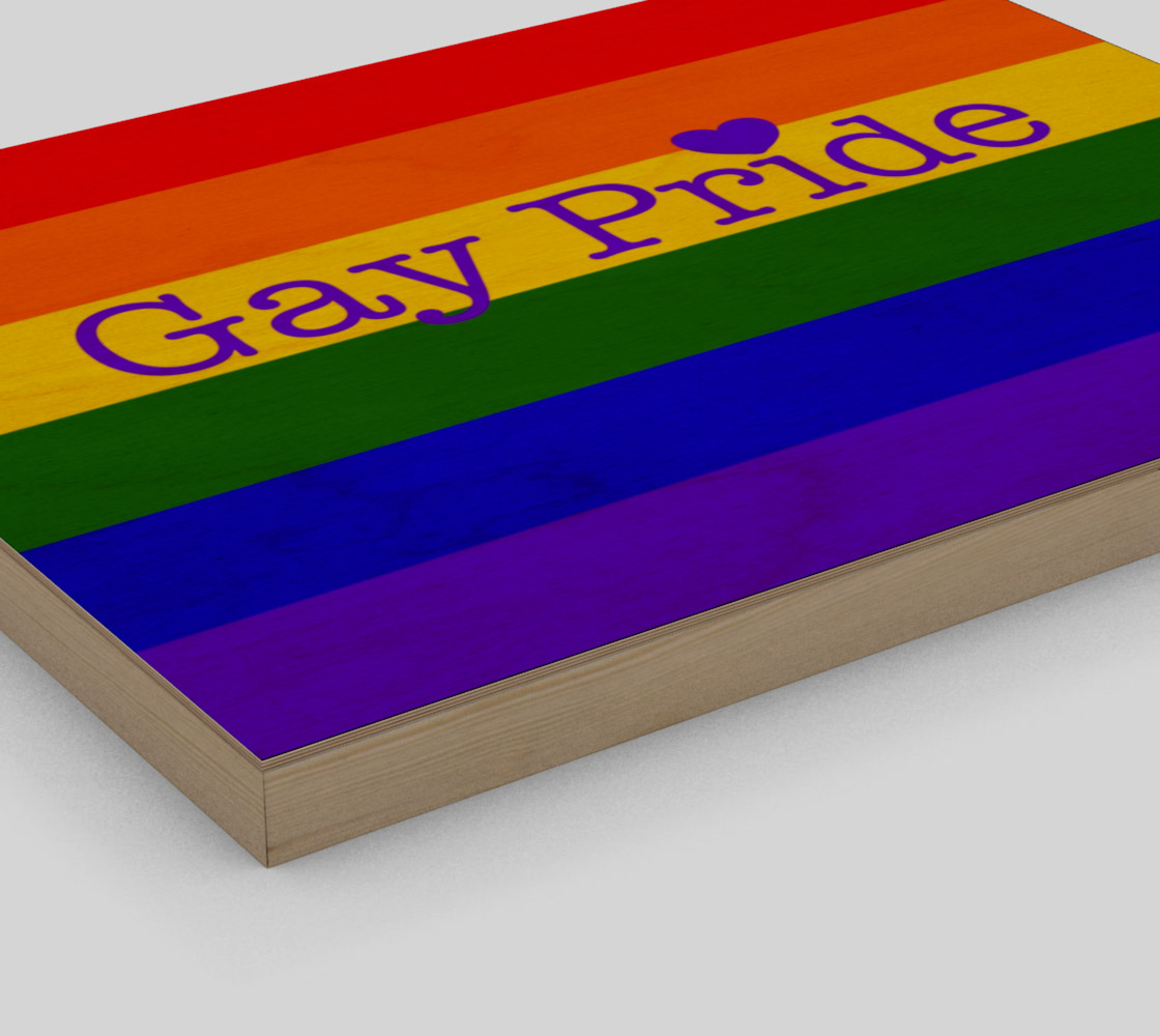 Gay Pride Love Wall Art 14' x 11" preview #3