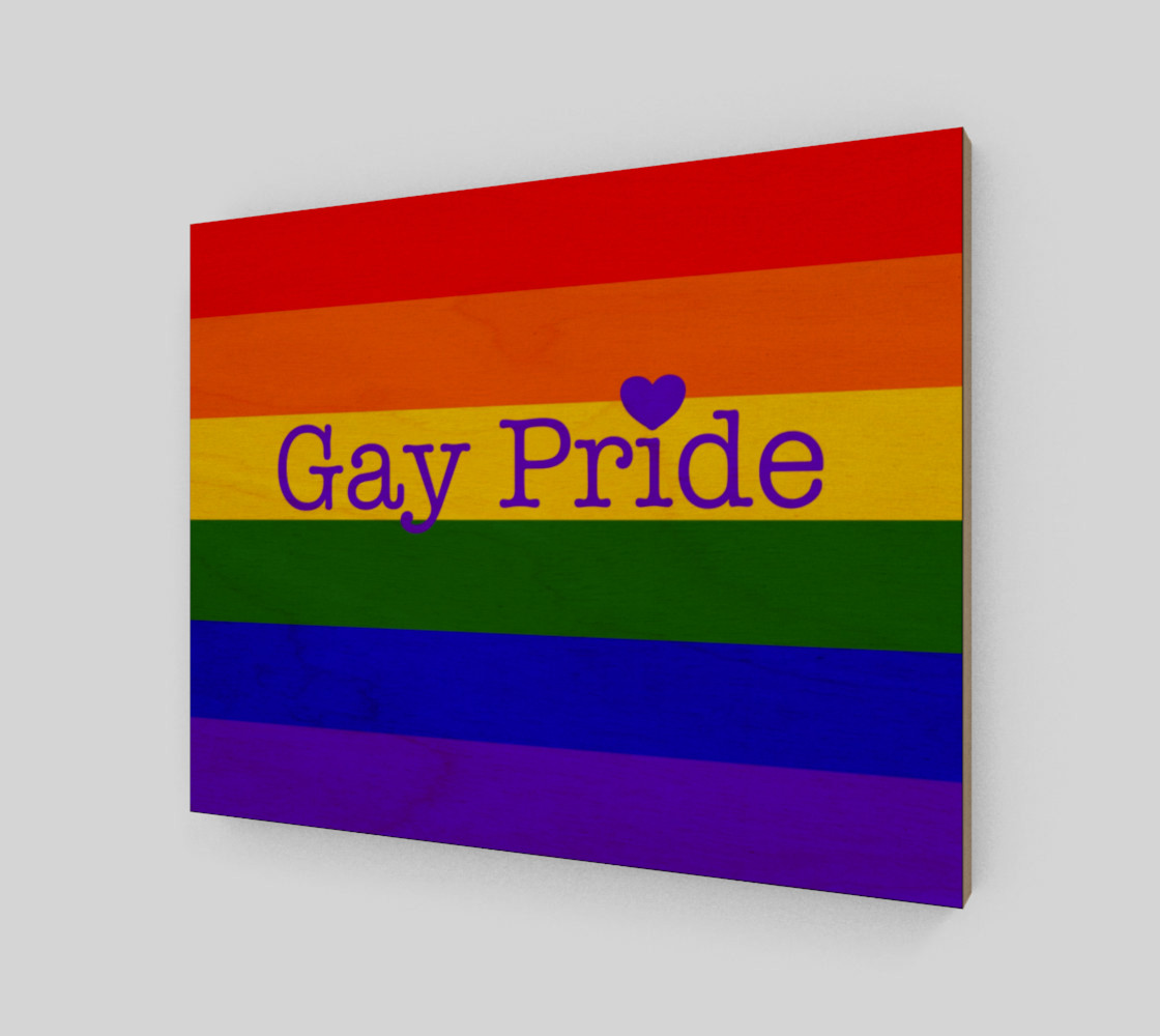 Gay Pride Love Wall Art 14' x 11" preview #1