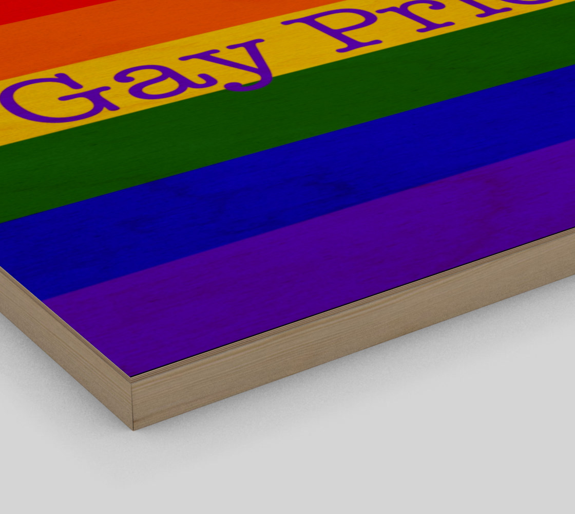 Gay Pride Love Wall Art 20" x 16" preview #3