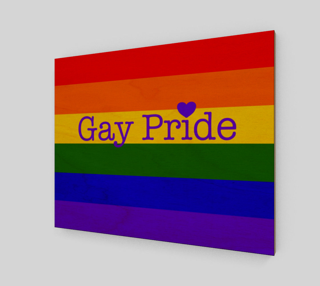 Gay Pride Love Wall Art 20" x 16" preview #1