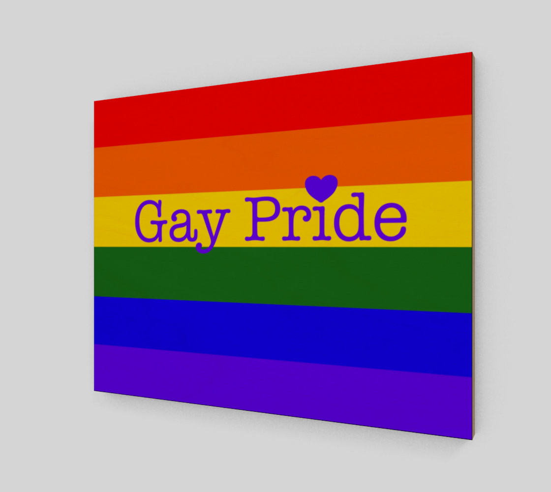 Gay Pride Love Wall Art 20" x 16" preview #2