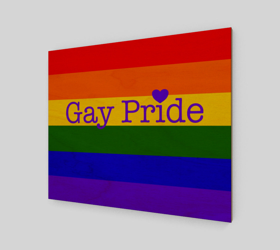 Gay Pride Love Wall Art 24" x 20" preview #1