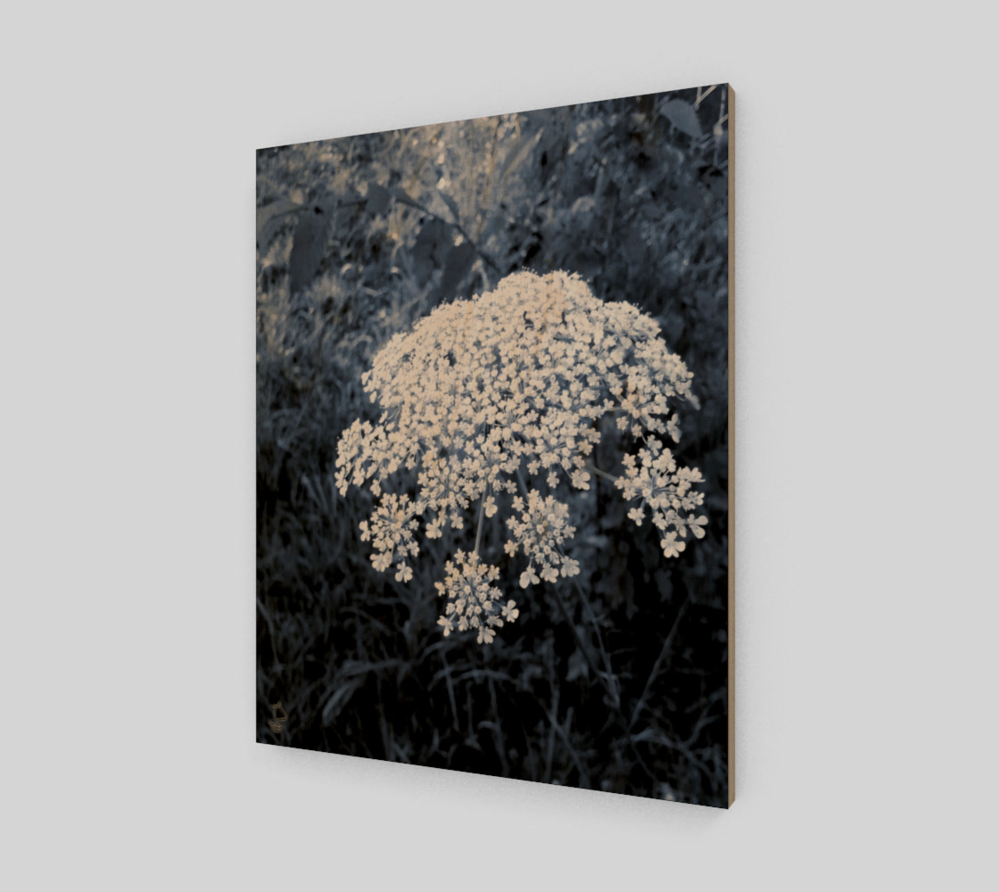 Blue Flowers Modern Art Print by Tabz Jones preview #1