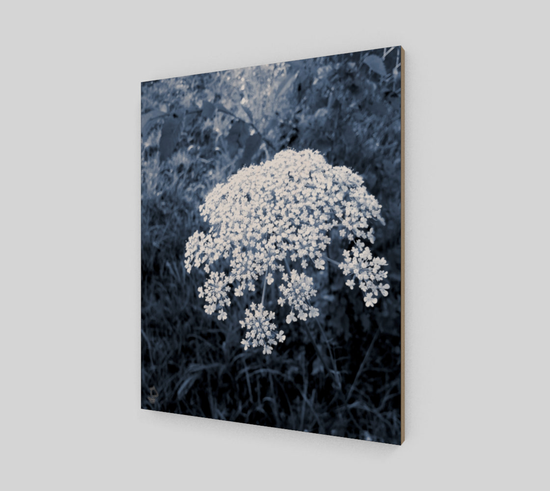 Blue Flowers Modern Art Print by Tabz Jones preview #2