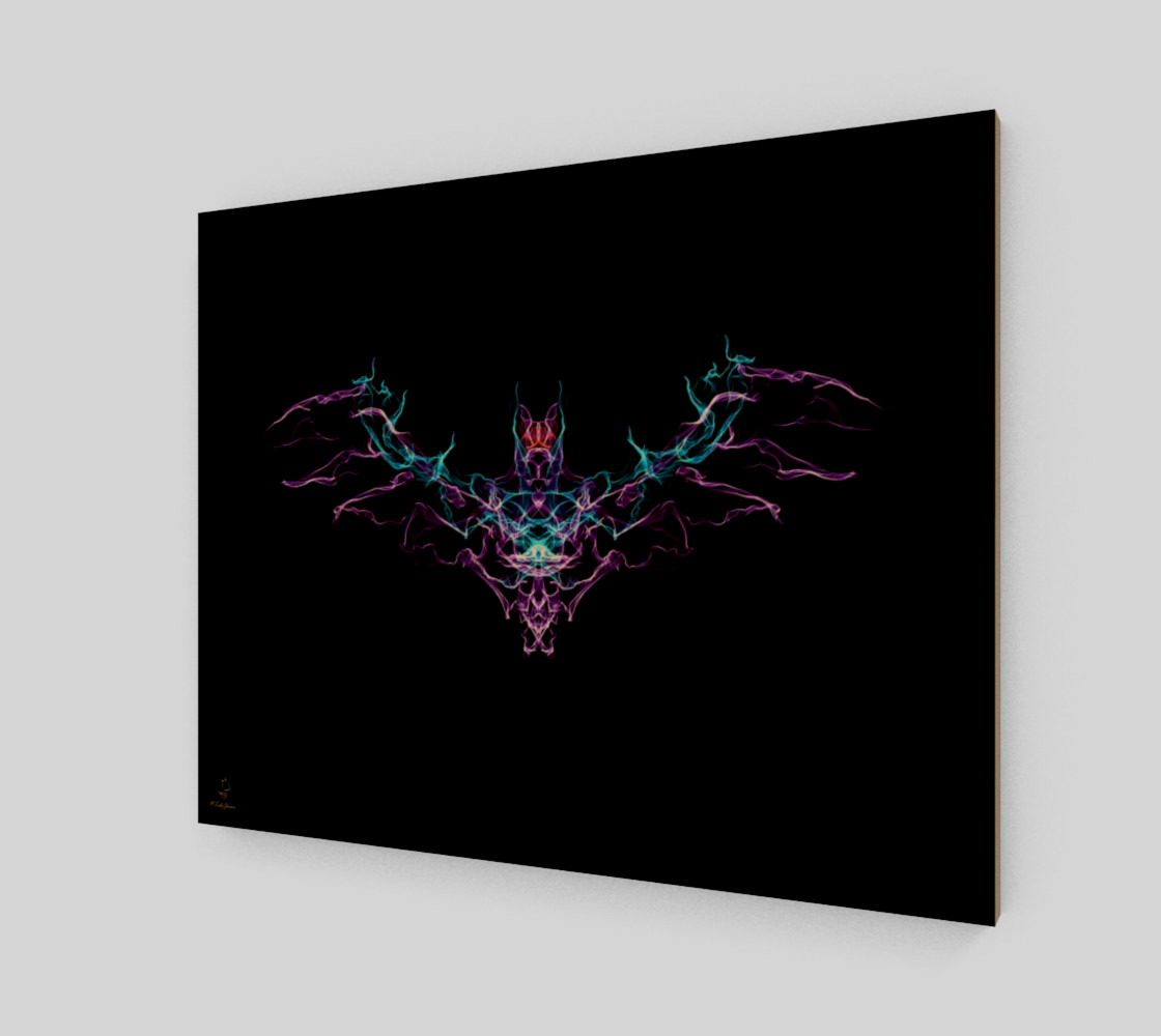 Aperçu de Bat Crazy Gothic Art Print by Tabz Jones #1