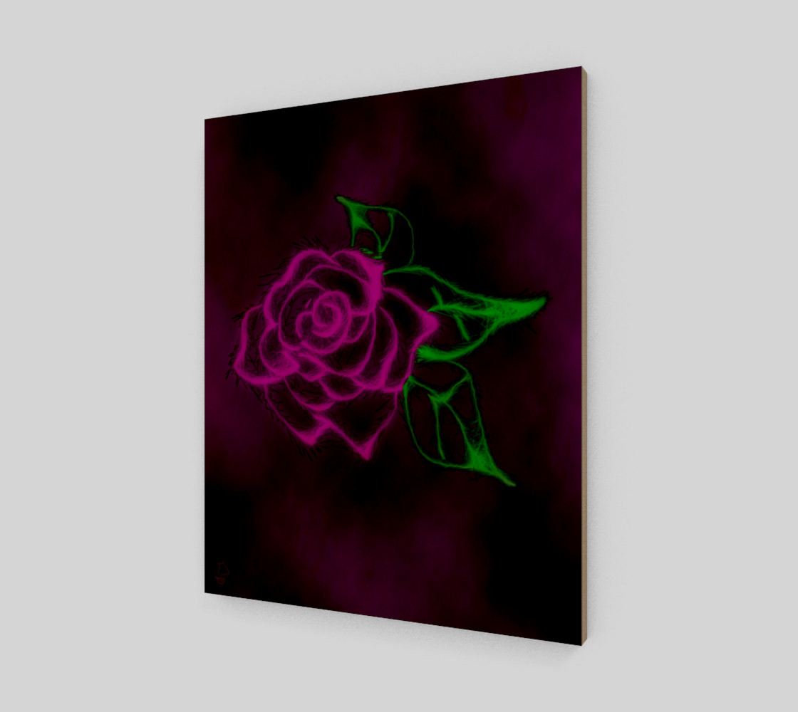 Aperçu de Fractal Rose fantasy art print by Tabz Jones #1