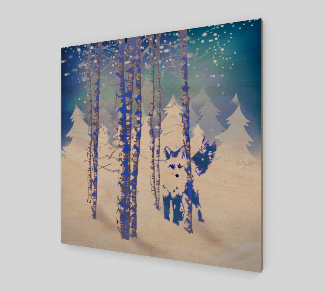 Blue Winter Snow Forest Fox Animal Foxes preview #1