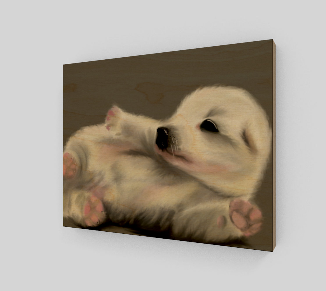 Adorable Puppy Wall Art 10" x 8" preview #1