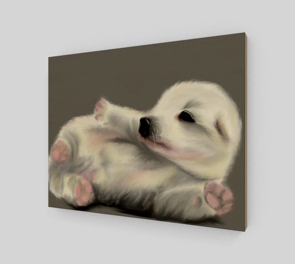 Adorable Puppy Wall Art 14" x 11" preview #2