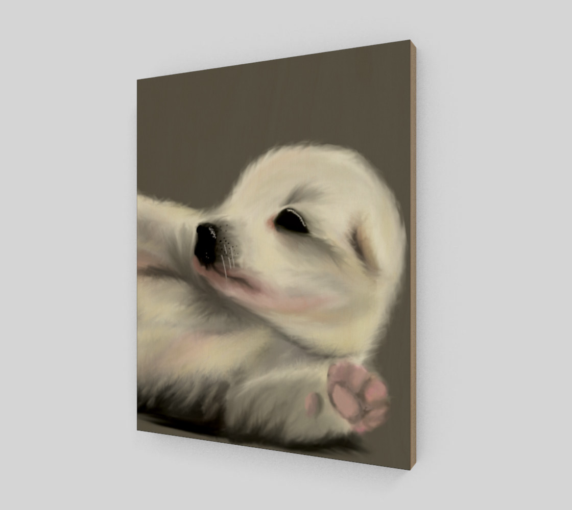 Adorable Puppy Wall Art 11" x 14" preview #2