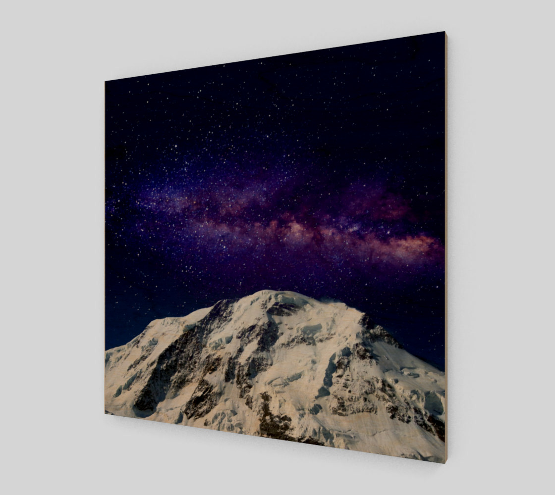 Snow + Galaxy Art Print preview #1