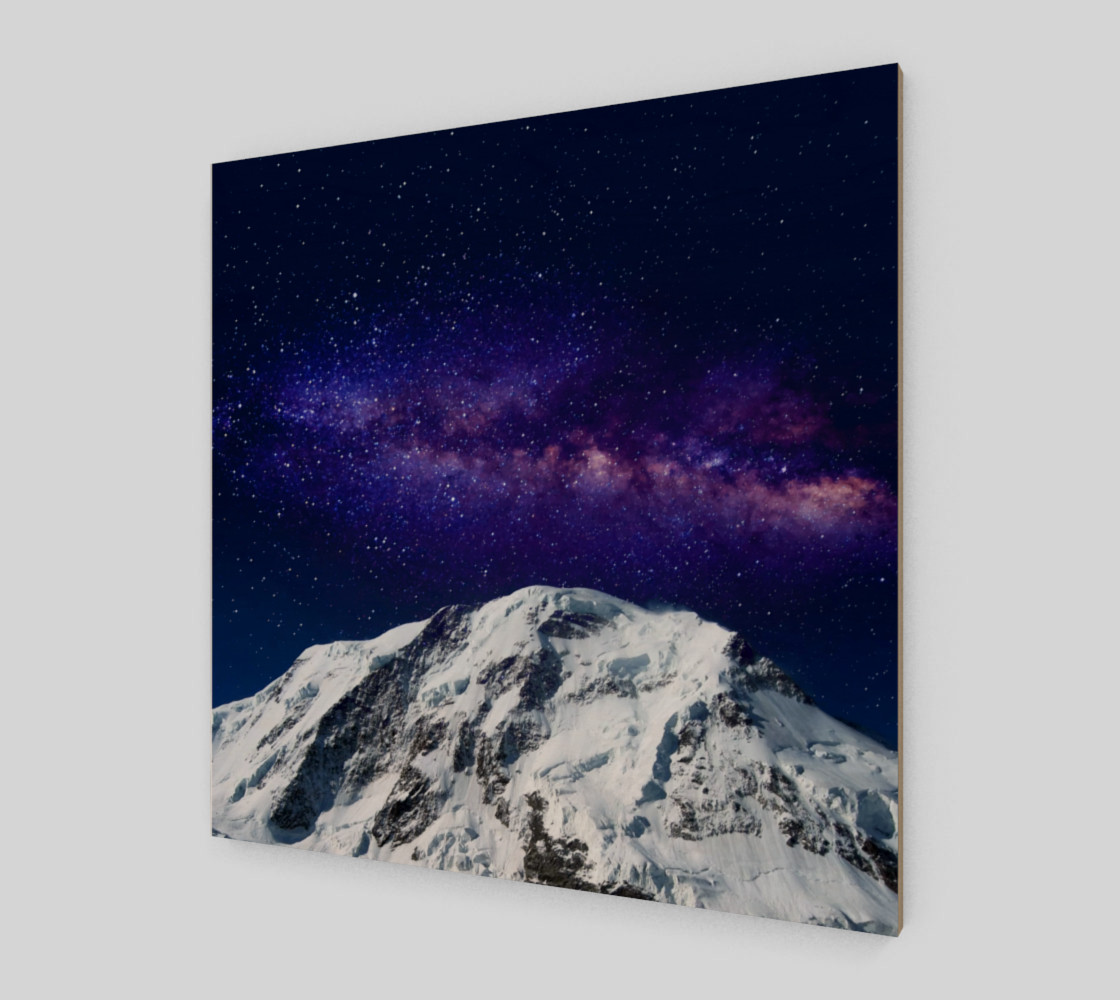 Snow + Galaxy Art Print preview #2