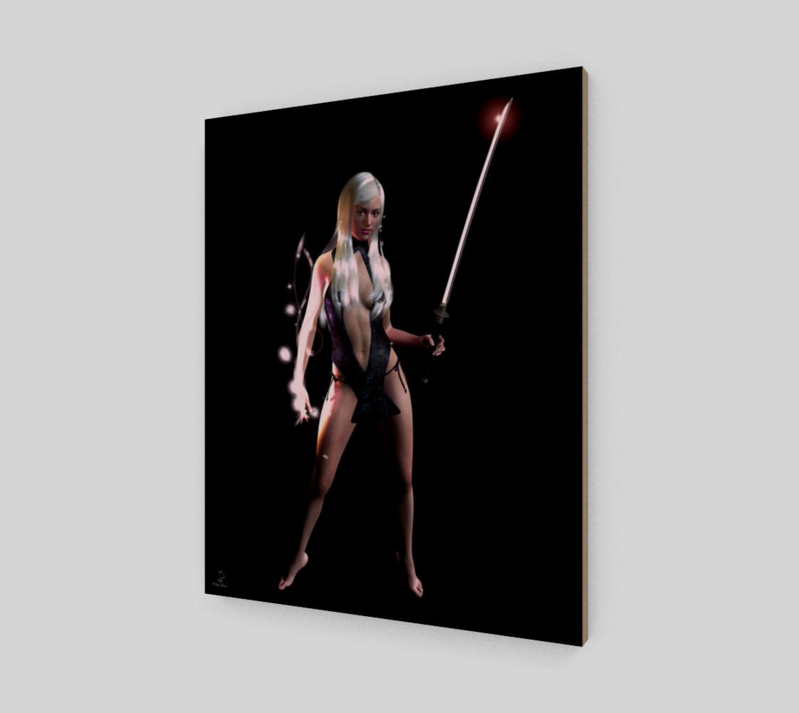 Aperçu de Mage with Sword Fantasy Art Print by Tabz Jones #2