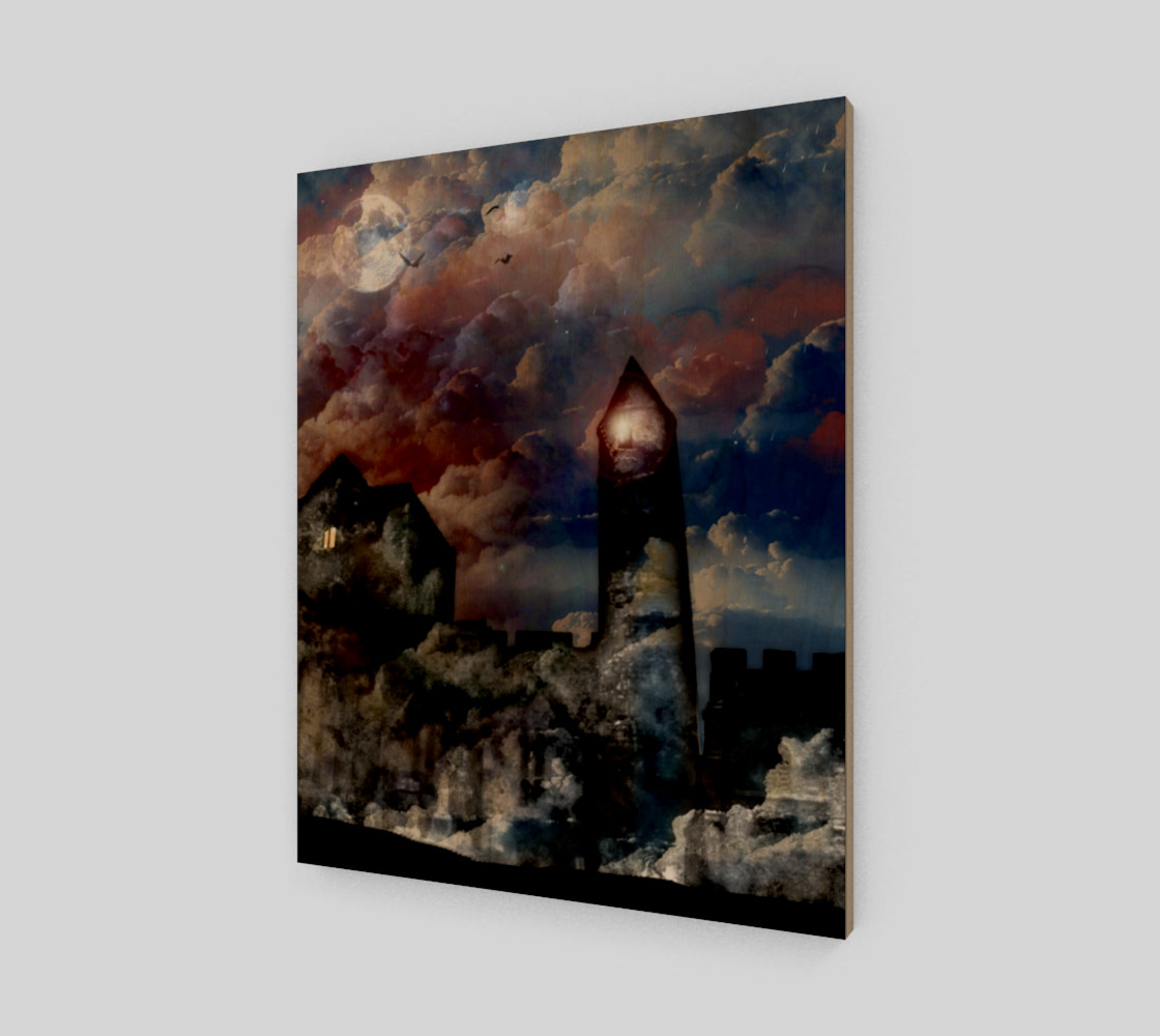 Aperçu de Ghost Light fantasy goth art print by Tabz Jones #1