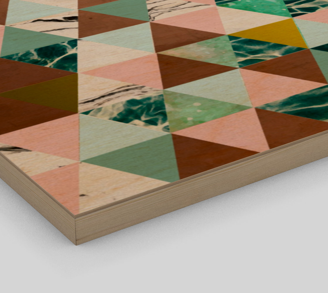 Life in a Pattern Wood Print preview #3