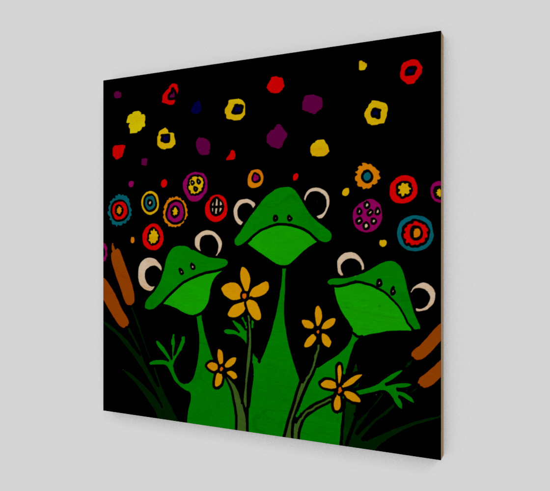 Aperçu de Funny Tree Frogs Abstract Art #1