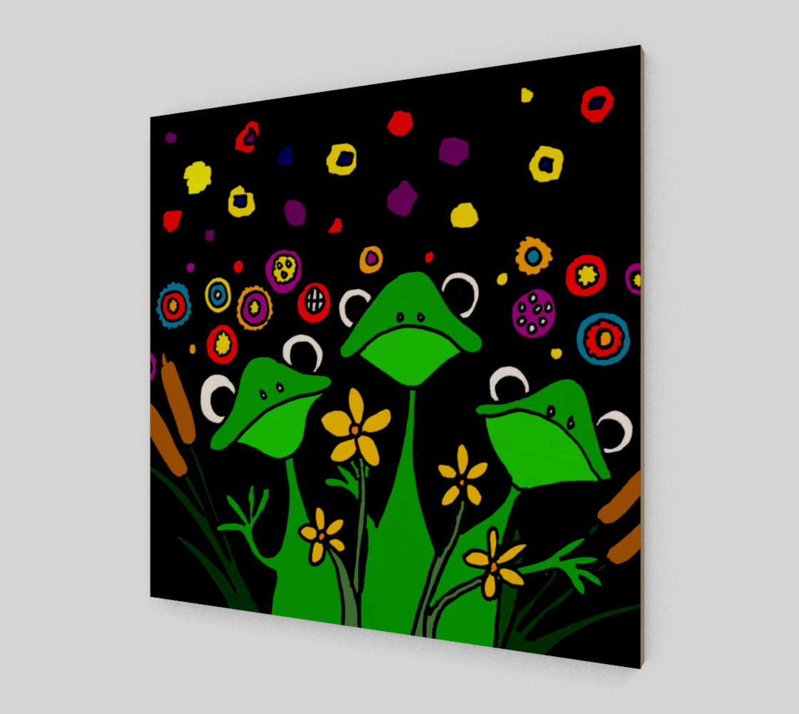 Aperçu de Funny Tree Frogs Abstract Art #2