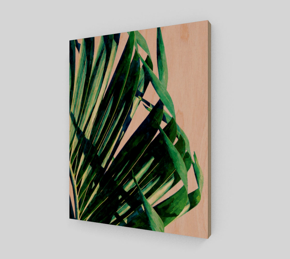Palm V2 Wood Print 11x14 preview #1