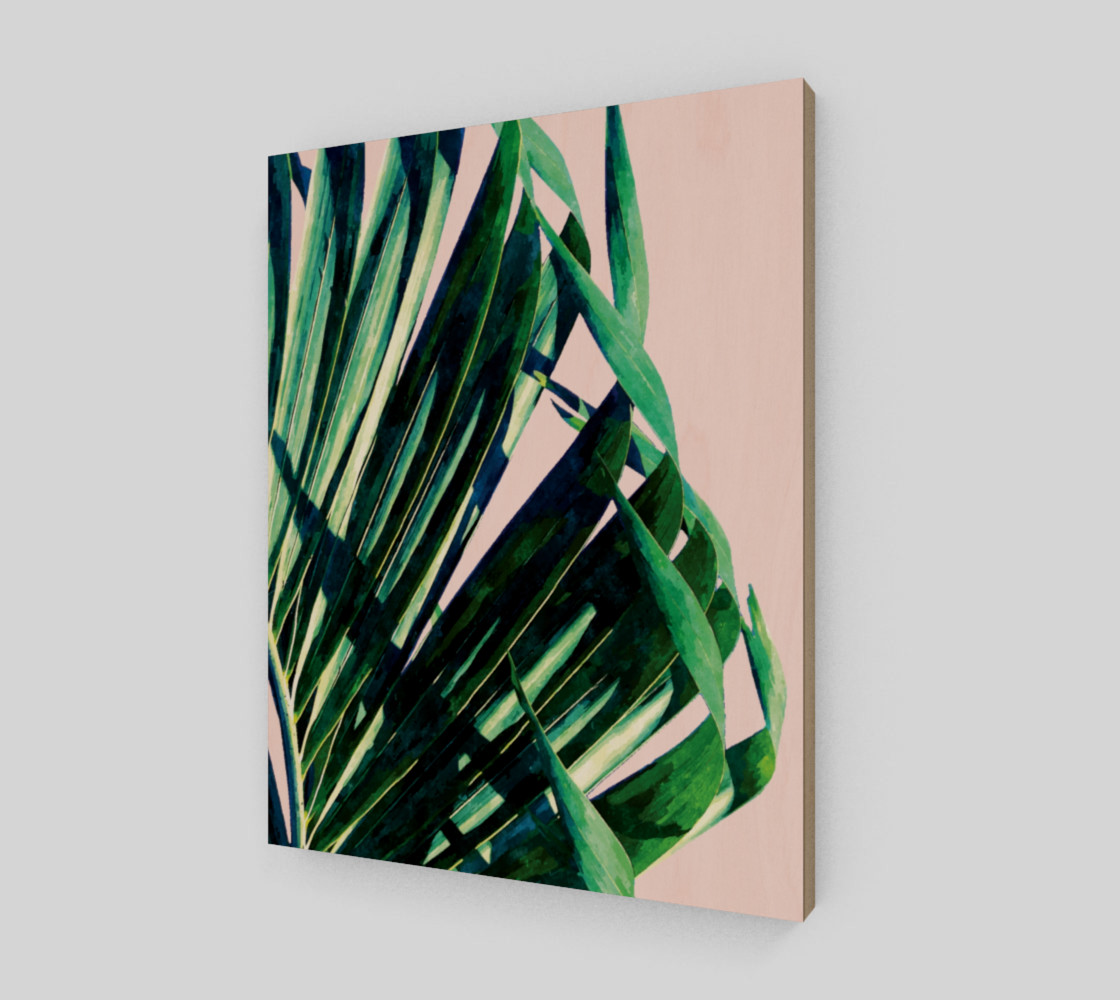 Palm V2 Wood Print 11x14 preview #2