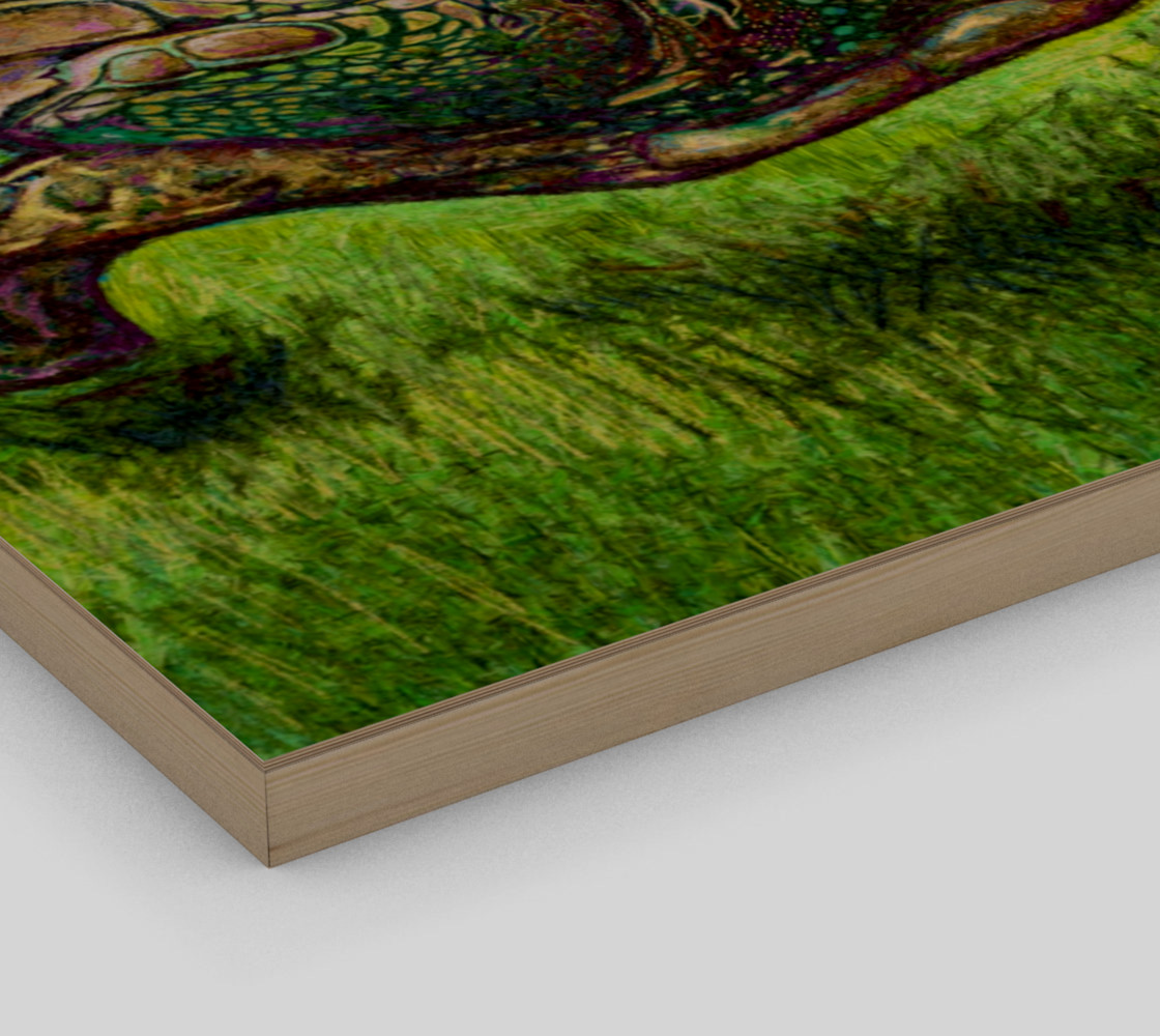 Flight Of The Sea Turtle on Wood preview #3