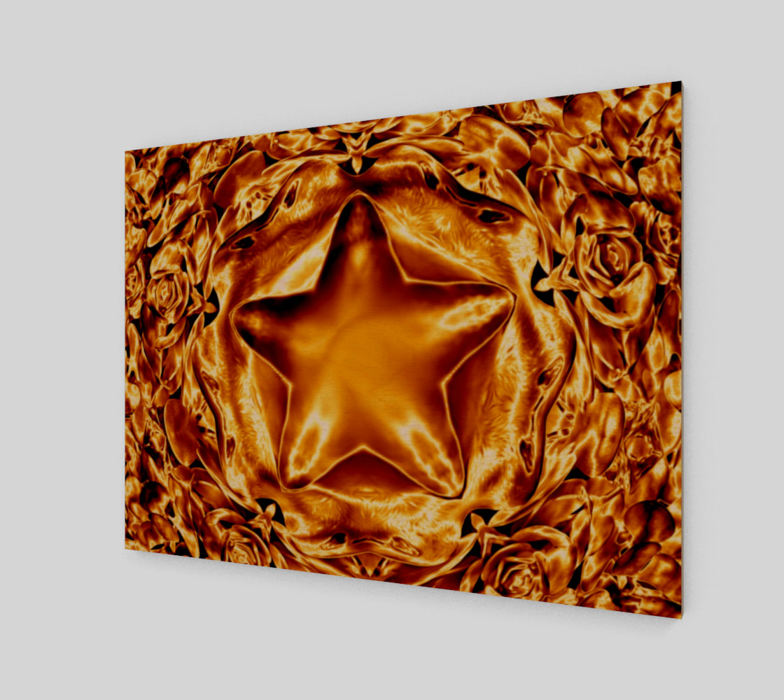 Elegant Shiny Copper Gold Star preview #1