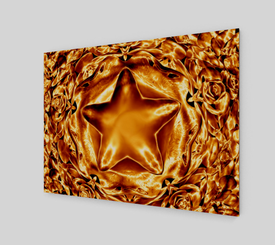 Elegant Shiny Copper Gold Star preview #2