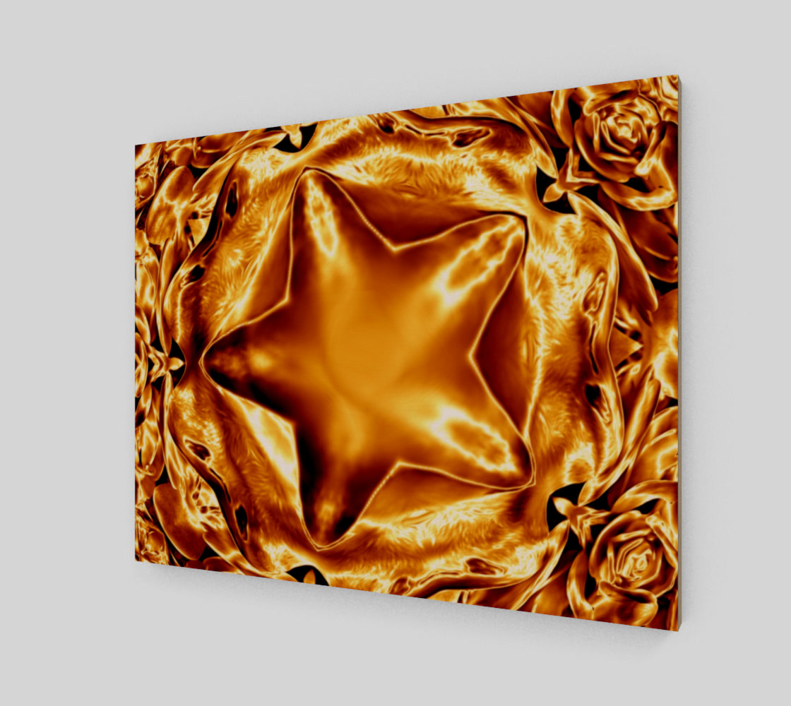 Elegant Shiny Copper Gold Star preview #2