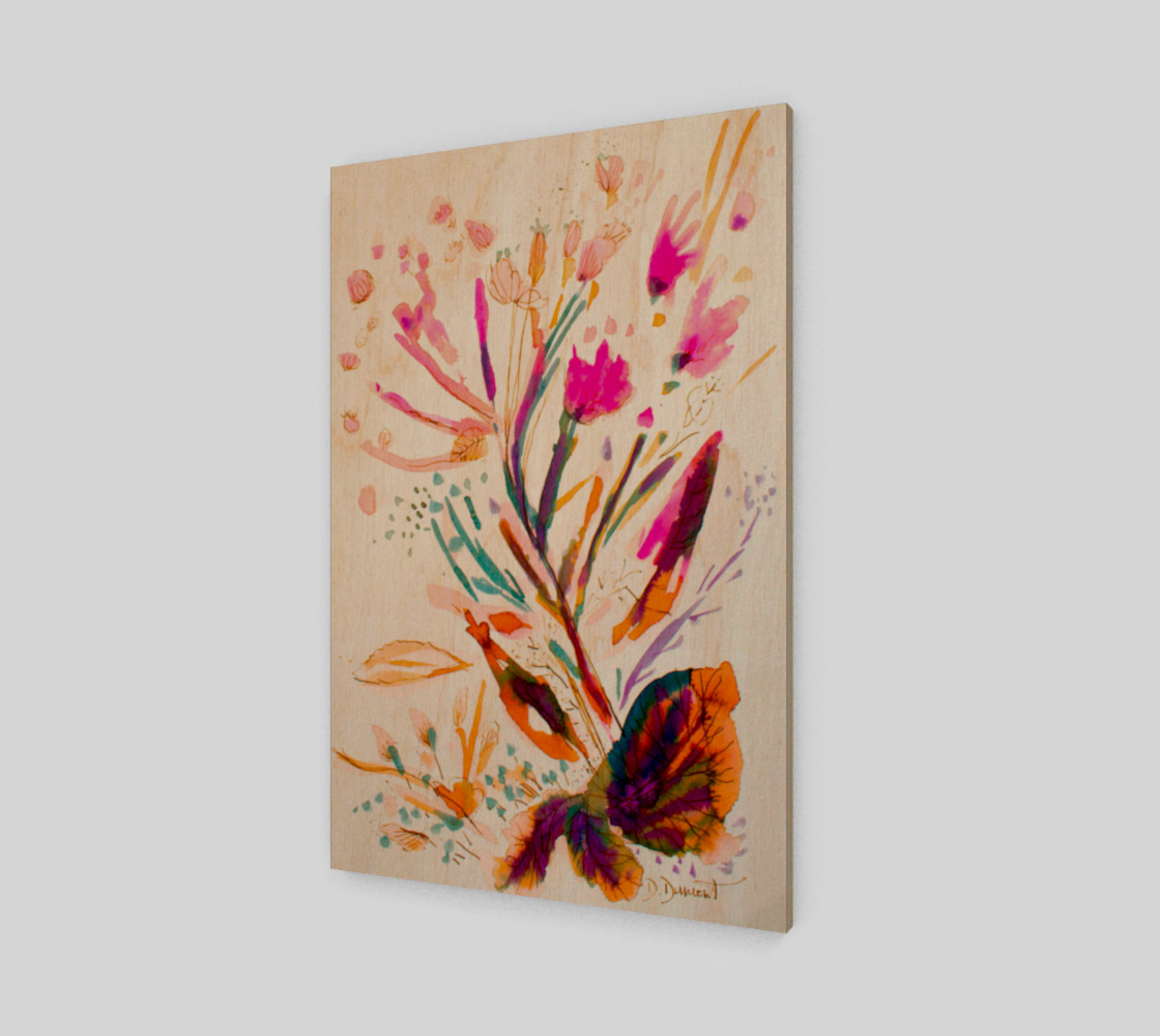 wall_art_Pink Sea Weeds 3D preview