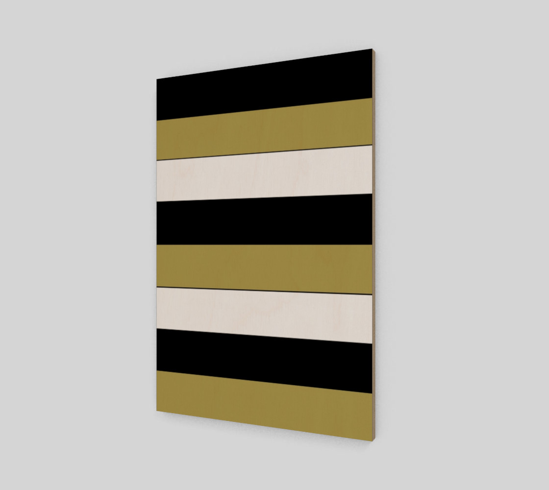 Elegant Black White Brown Gold Stripes Pattern preview #2