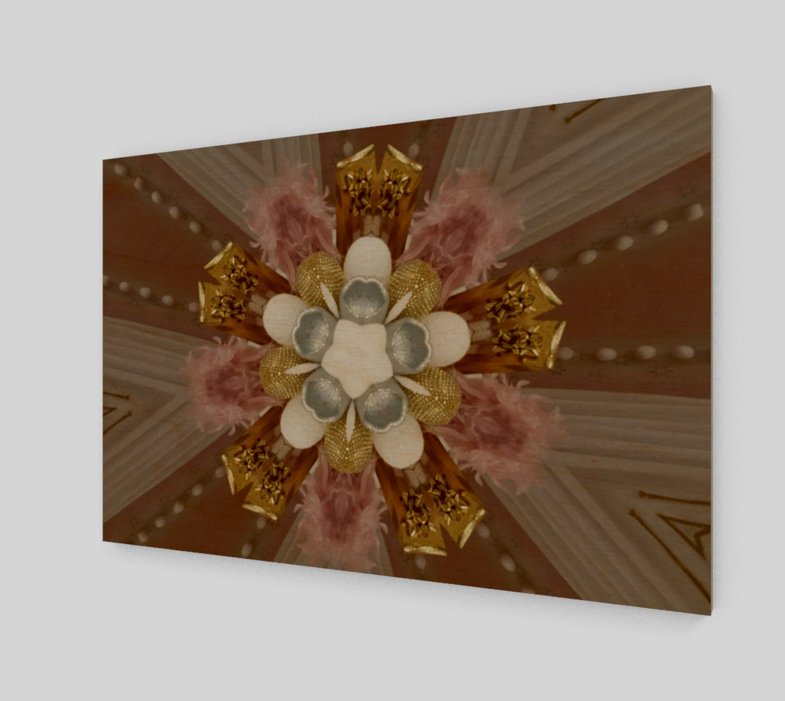 Aperçu de Elegant Antique Pink Shiny Gold Silver White Flower #1