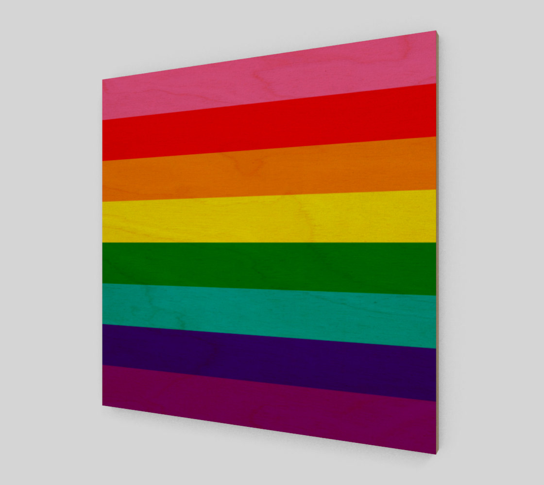 Rainbow Flag Original 8 Stripes Pattern LGBT Pride preview #1